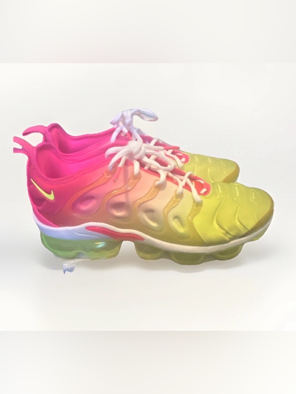Nike Pink to Yellow Ombre VaporMax Sneakers